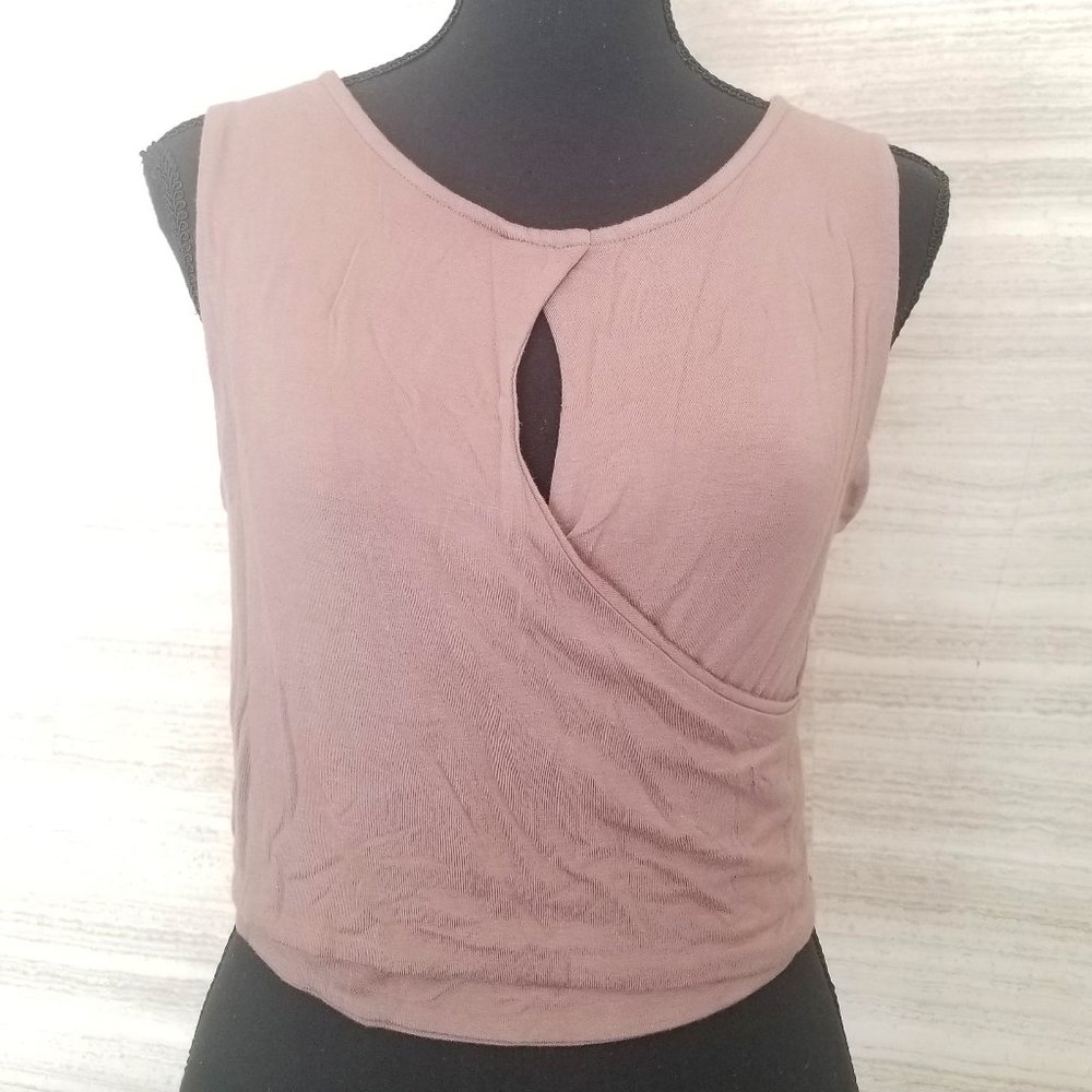 3 for $20!!! Sleeveless, wrap style top.